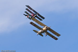 Spad VII and Fokker Dr.I Dogfight