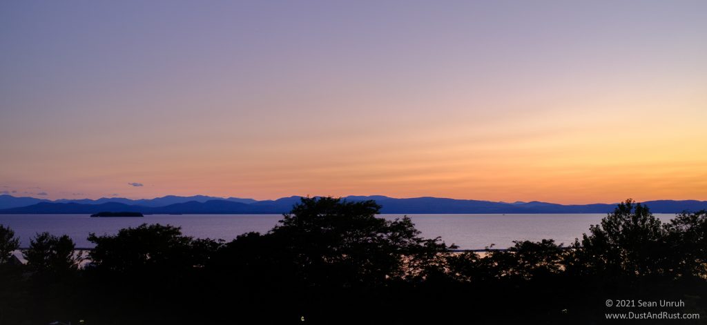 Sunset on Lake Champlain, Fujifilm X100V